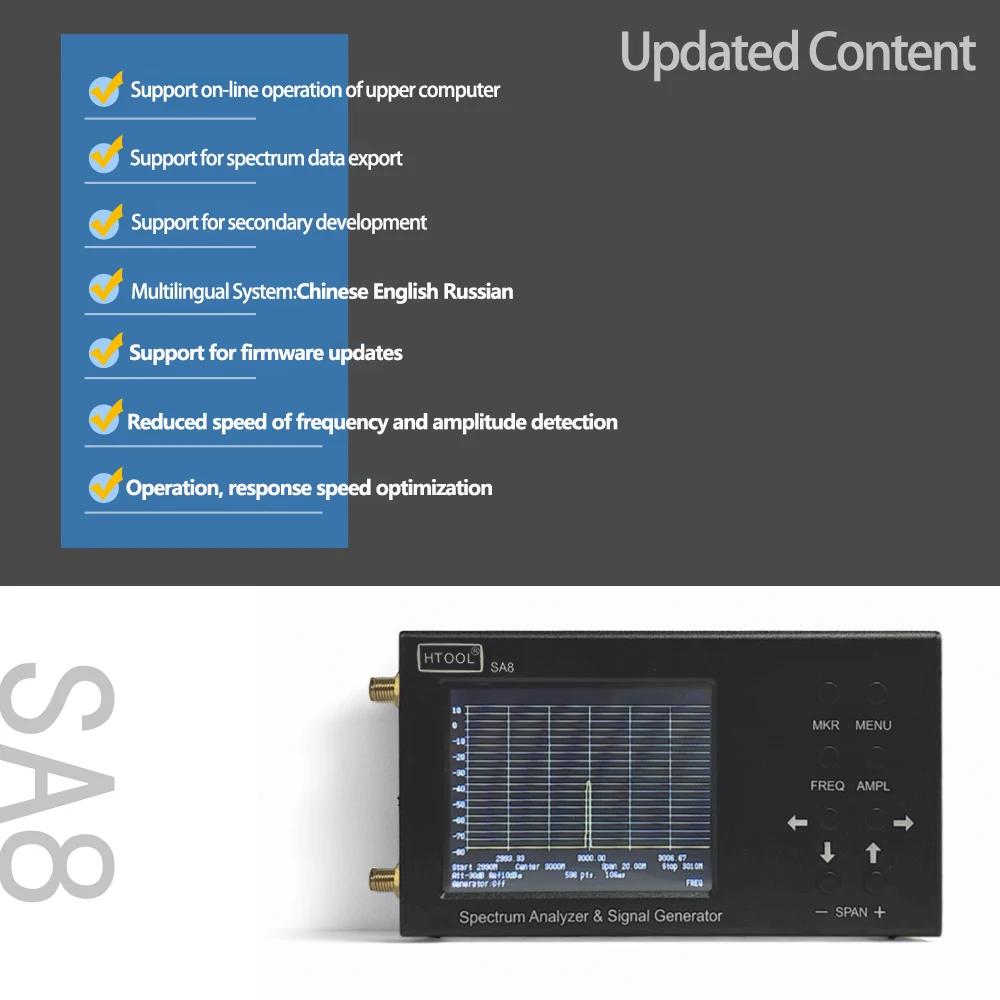 Przenośny analizator widma z g – Signal Generator Spectrum Analyzer recenzja i cena