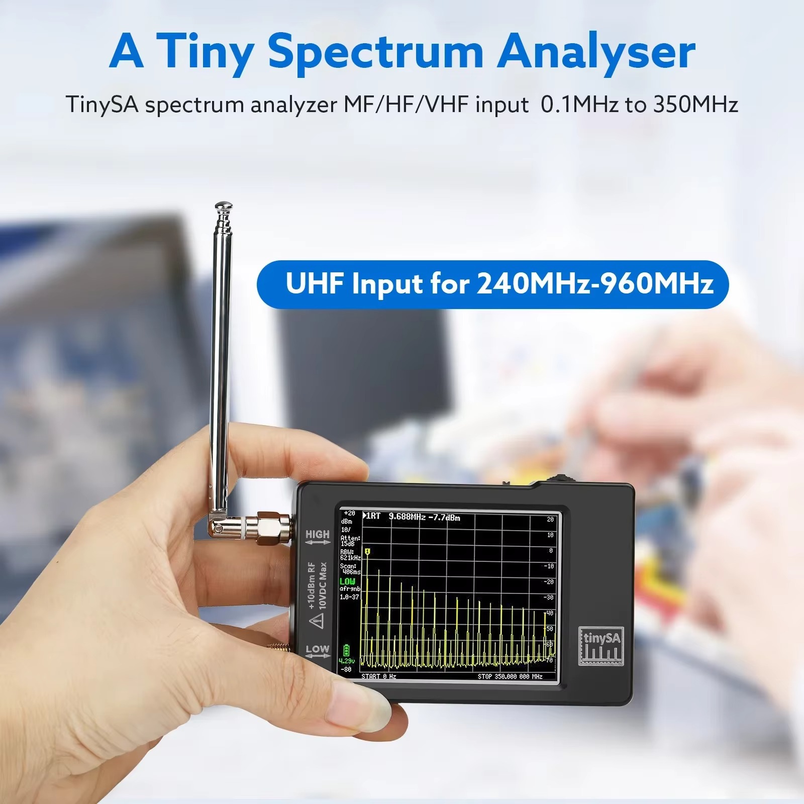 Ulepszony mały analizator widm – Signal Generator Spectrum Analyzer recenzja i cena